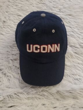 UCONN Navy Blue Embroidered Baseball Cap - University Logo
